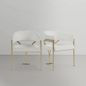 Meridian Furniture Madelyn Faux Leather Dining Chair (Set of 2)