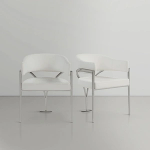 Meridian Furniture Madelyn Faux Leather Dining Chair (Set of 2)