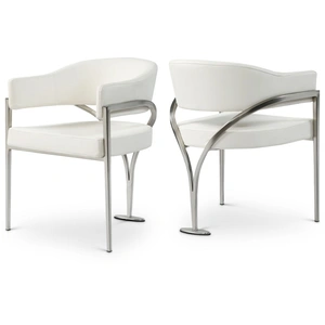 Meridian Furniture Madelyn Faux Leather Dining Chair (Set of 2)