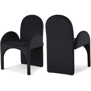 Meridian Furniture Summer Velvet Dining Arm Chair (Set of 2)