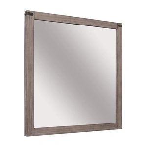 Homelegance Woodrow Melamine/Wood Mirror, Brownish Gray