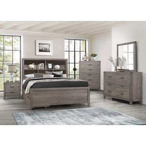 Homelegance Woodrow Melamine/Wood Headboard Storage Bedroom Set