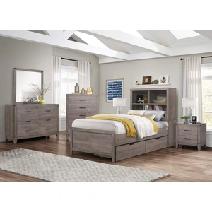Homelegance Woodrow Melamine/Wood Headboard Storage Youth Bedroom Set