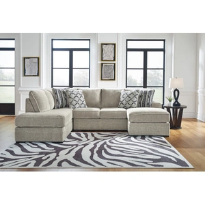 Ashley Furniture Calnita Fabric Left 2-Piece Sectional w/Chaise, Sisal
