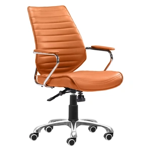Zuo Modern Enterprise Faux Leather Low Back Office Chair