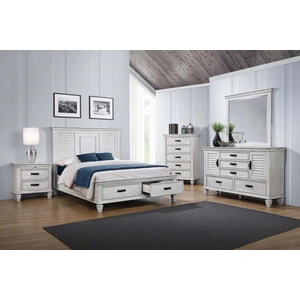 Coaster Franco Wood Nightstand w/2 Drawers, Antique White