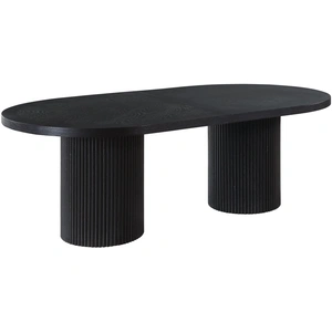 Meridian Furniture Belinda Extendable Oval Oak Wood Veneer Dining Table