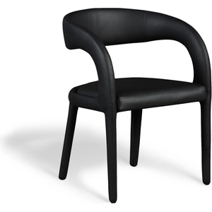 Meridian Furniture Sylvester Fully Upholstered Faux Leather Dining Chair