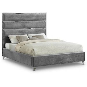 Meridian Furniture Zuma Velvet Bed