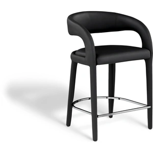 Meridian Furniture Sylvester Fully Upholstered Faux Leather Counter Stool