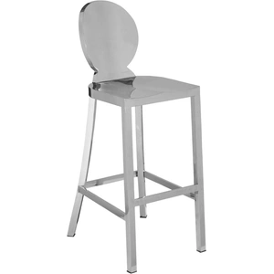 Meridian Furniture Maddox Stainless Steel Bar Stool