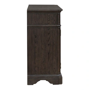 Liberty Furniture Grant Park Wood Wine Buffet w/2 Drawers & 2 Doors, Cappuccino