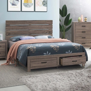 Coaster Brantford 3D Paper Veneer Storage Bed, King Size