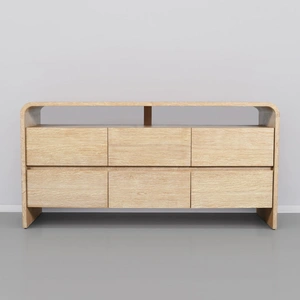Meridian Furniture Cresthill 6-Drawer Wood Dresser