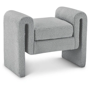 Meridian Furniture Stylus 31.5-inch Boucle Fabric Bench