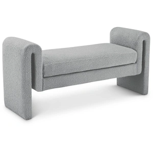 Meridian Furniture Stylus 51-inch Boucle Fabric Bench