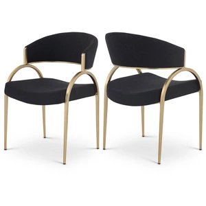 Meridian Furniture Privet Linen Dining Chair (Set of 2)