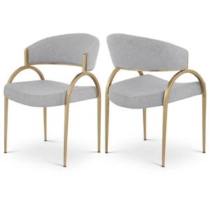 Meridian Furniture Privet Linen Dining Chair (Set of 2)