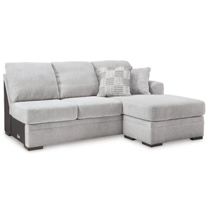Ashley Furniture Gabyleigh Fabric Left 2-Piece Sectional w/Chaise, Nickel