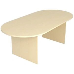 NARBUTAS Optima Oval Melamine 6-8-Person Meeting Table w/Modesty Panel