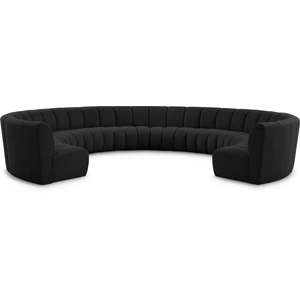 Meridian Furniture Infinity 183-inch 10-Piece Boucle Fabric Sectional Sofa