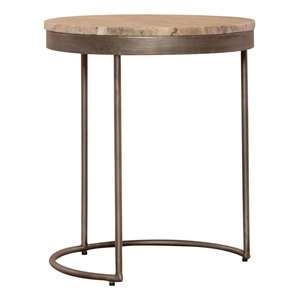 Liberty Furniture Eclipse Round Marble/Metal Top Nesting Tables, Graystone
