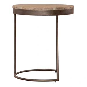 Liberty Furniture Eclipse Round Marble/Metal Top Nesting Tables, Graystone
