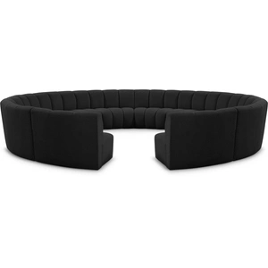 Meridian Furniture Infinity 183-inch 12-Piece Boucle Fabric Sectional Sofa
