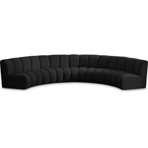 Meridian Furniture Infinity 167-inch 5-Piece Boucle Fabric Sectional Sofa