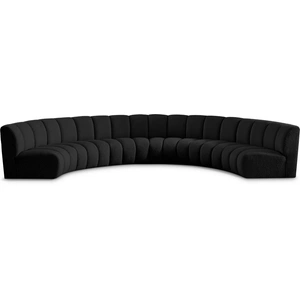 Meridian Furniture Infinity 174-inch 6-Piece Boucle Fabric Sectional Sofa