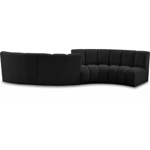 Meridian Furniture Infinity 154-inch 4-Piece Boucle Fabric Sectional
