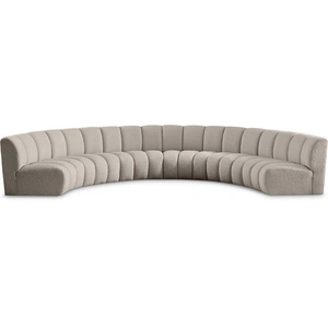 Meridian Furniture Infinity 174-inch 6-Piece Boucle Fabric Sectional Sofa