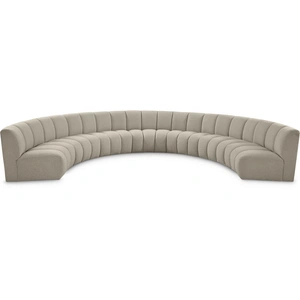 Meridian Furniture Infinity 183-inch 7-Piece Boucle Fabric Sectional Sofa