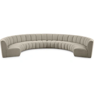 Meridian Furniture Infinity 183-inch 8-Piece Boucle Fabric Sectional Sofa