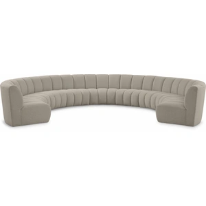 Meridian Furniture Infinity 183-inch 9-Piece Boucle Fabric Sectional Sofa