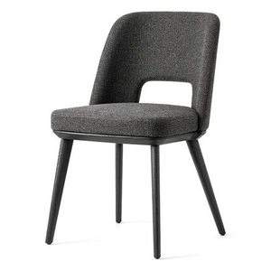 Calligaris Foyer Fabric/Wood Customizable Upholstered Open-Back Dining Chair (Set of 4)