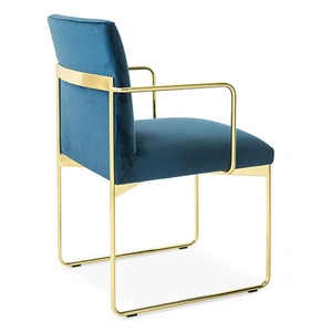 Calligaris Gala Fabric/Metal Customizable Plush Seat Dining Armchair (Set of 4)