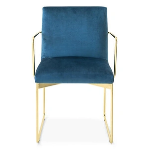 Calligaris Gala Fabric/Metal Customizable Plush Seat Dining Armchair (Set of 4)