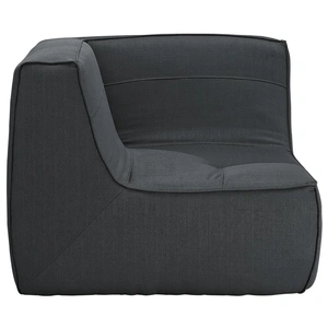 Modway Furniture Align Tufted Fabric Corner Chair, Charcoal