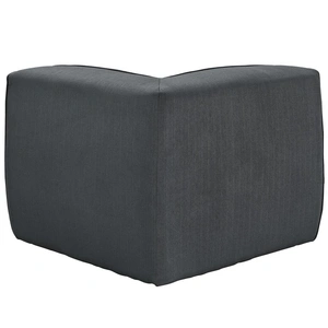 Modway Furniture Align Tufted Fabric Corner Chair, Charcoal