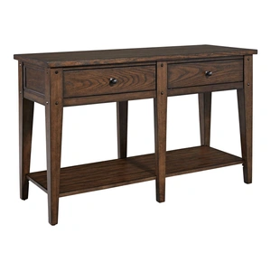 Liberty Furniture Lake House Sofa Table with 2 Drawers | Coastal Console