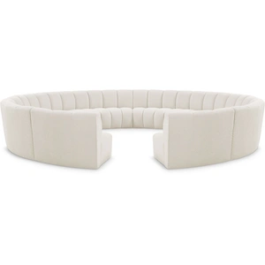 Meridian Furniture Infinity 183-inch 12-Piece Boucle Fabric Sectional Sofa