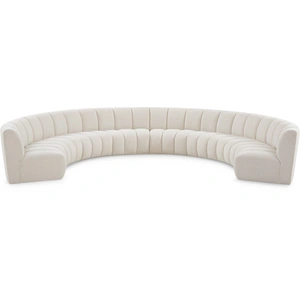 Meridian Furniture Infinity 183-inch 8-Piece Boucle Fabric Sectional Sofa