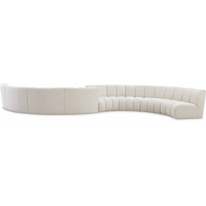 Meridian Furniture Infinity 268-inch 8-Piece Boucle Fabric Sectional Sofa