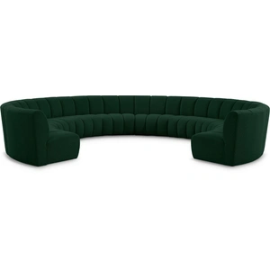 Meridian Furniture Infinity 183-inch 10-Piece Boucle Fabric Sectional Sofa