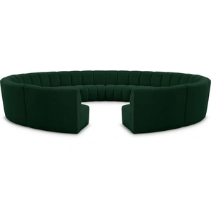 Meridian Furniture Infinity 183-inch 12-Piece Boucle Fabric Sectional Sofa