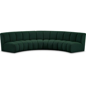 Meridian Furniture Infinity 148-inch 4-Piece Velvet Modular Sectional