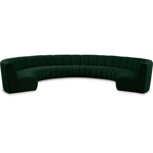 Meridian Furniture Infinity 183-inch 9-Piece Boucle Fabric Sectional Sofa