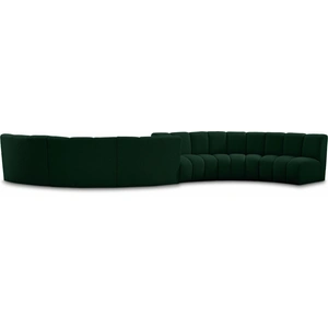 Meridian Furniture Infinity 217-inch 6-Piece Boucle Fabric Sectional Sofa