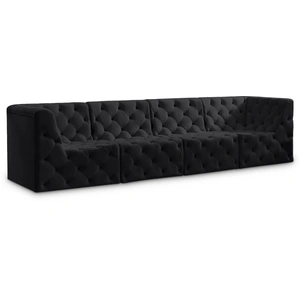 Meridian Furniture Tuft 128-inch Velvet Modular Sofa
